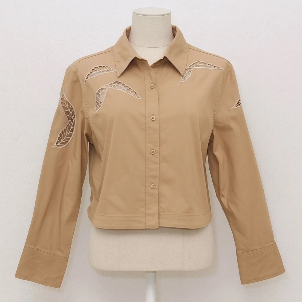 Christian Lacroix Tan Button-Up Shirt